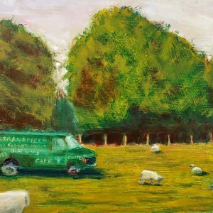 Van in Sheep Field