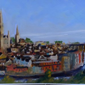 oil painting of drogheda town