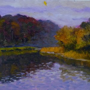 oil painting of boyne river